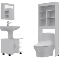 Combo Botiquín con Mueble Bajo Lavamanos y Estante
