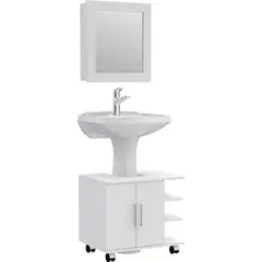 TUHOME - Botiquín Bath 47-B Optimizadores Lavamanos Big Bath Blanco