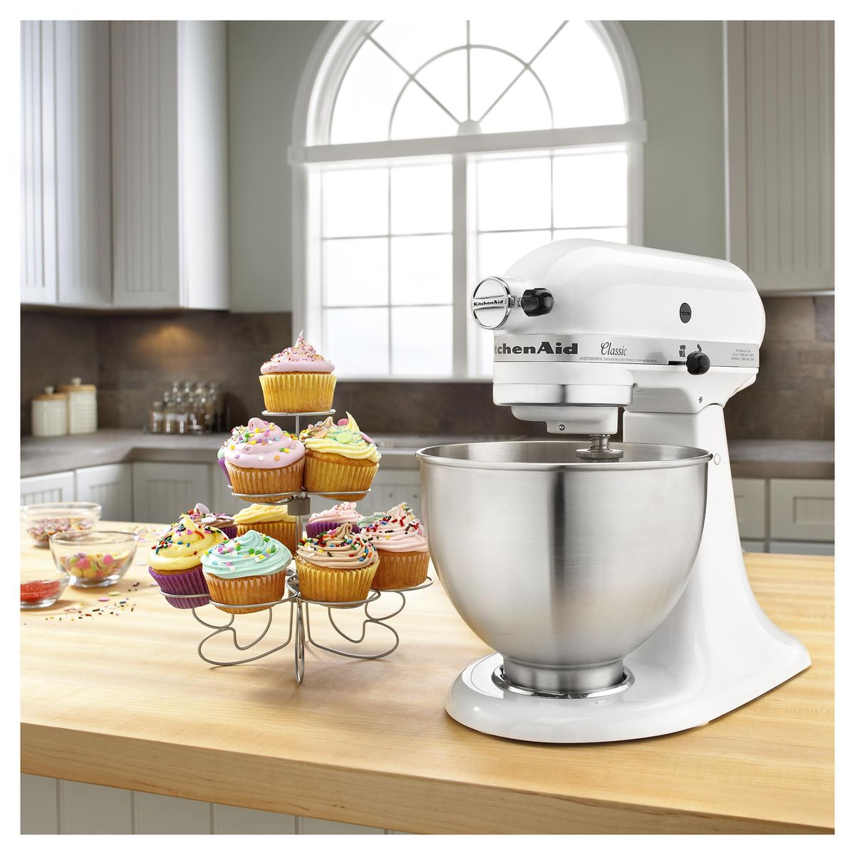 KITCHENAID - Batidora de Pedestal 4.25 l 250 W Blanco 5K45SSEWH