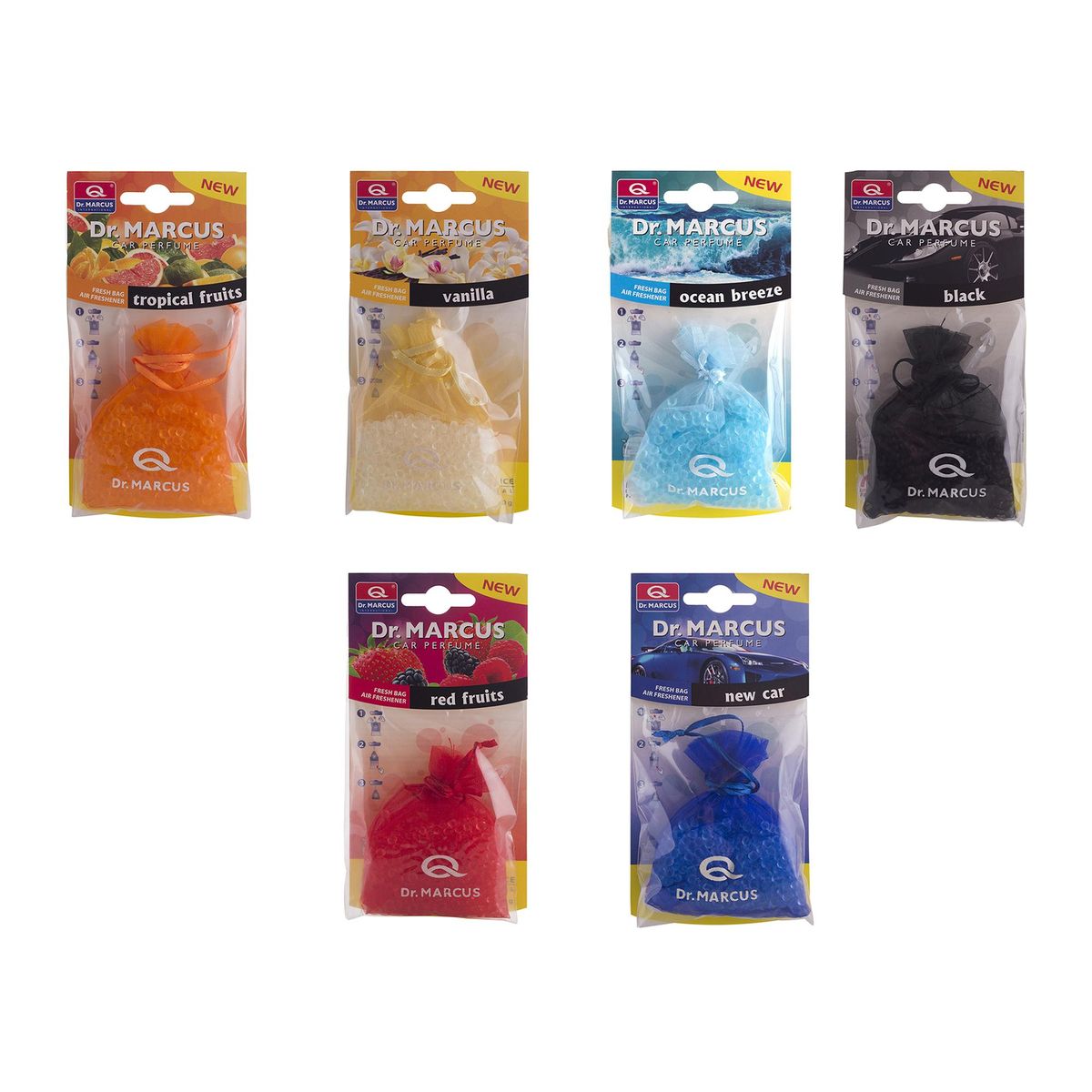 DR MARCUS - Aromatizante Auto Dr. Marcus Fresh Bag 20 Gr Café Vainilla Frutos Rojos