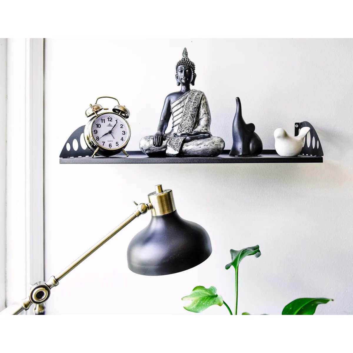 DUCASSE - Repisa Clic Mattise Metal 1 Nivel(es) 60x10.5x20 cm Negro