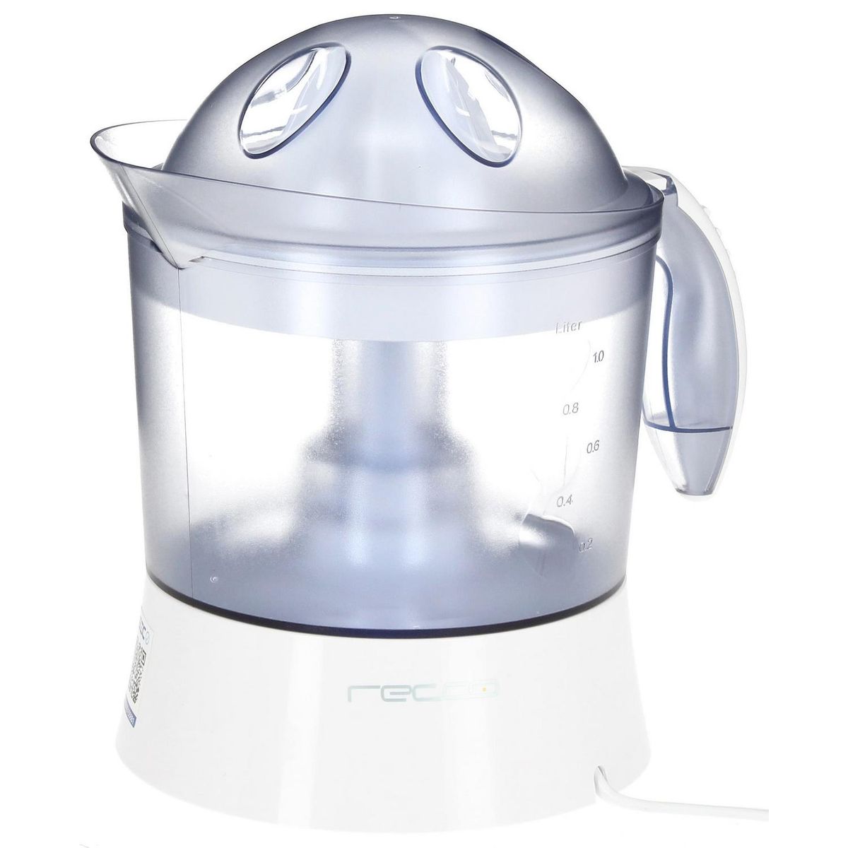 RECCO - Exprimidor de jugo 25 W blanco