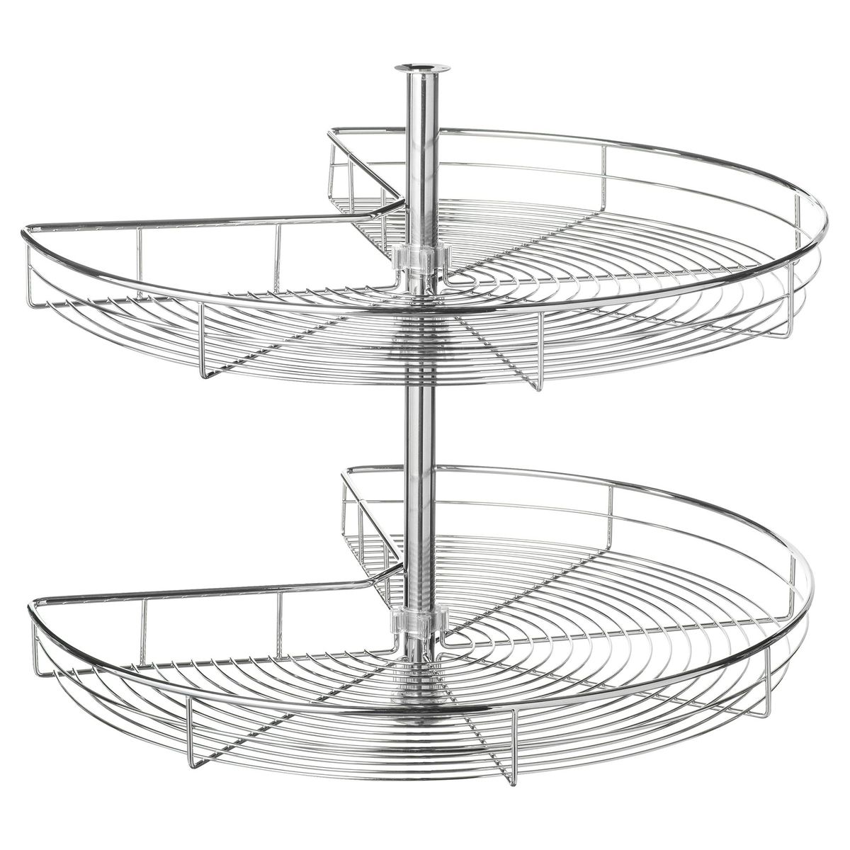 JUST HOME COLLECTION - Canastillo rotonda 74x41,5 cm acero 270 gr cromado.
