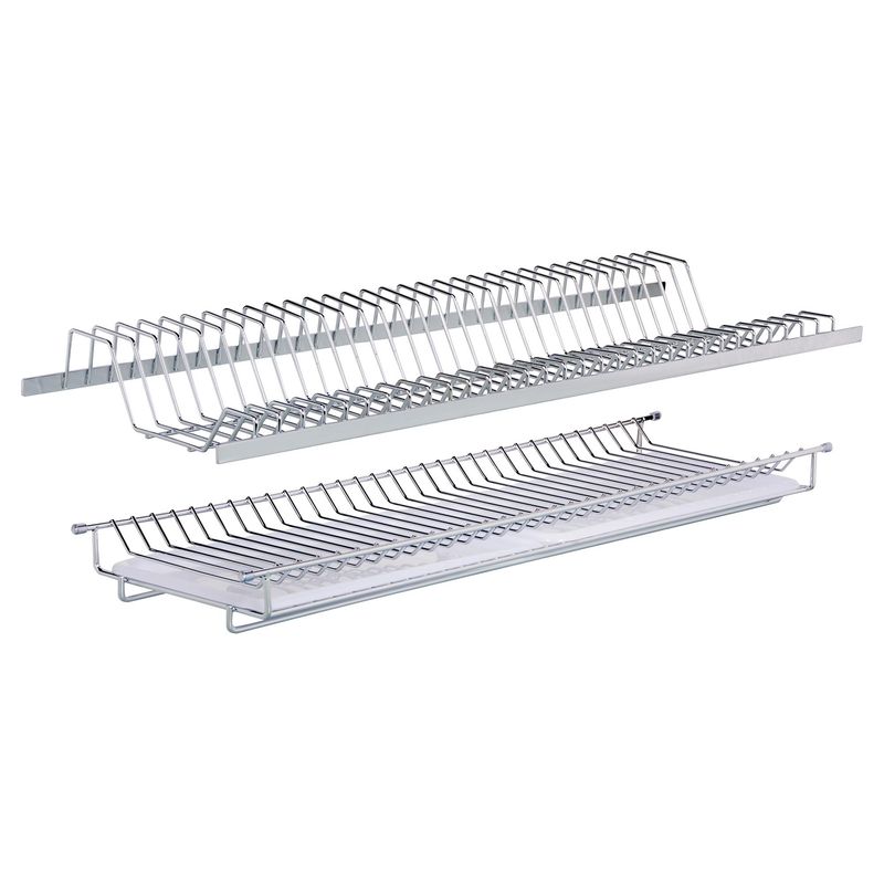 JUST HOME COLLECTION - Escurridor de platos 24x13x75,5 cm acero cromado
