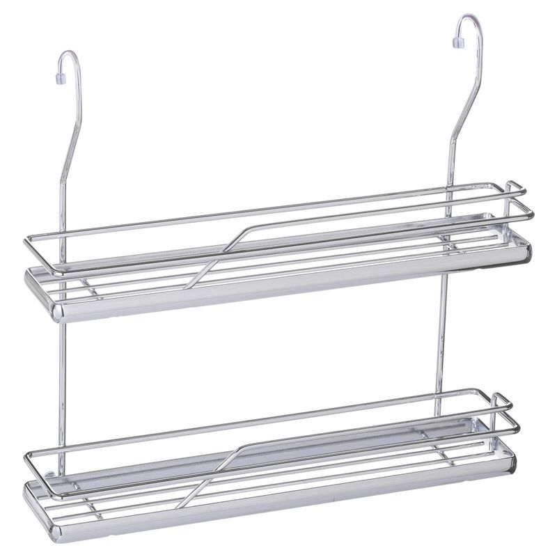 JUST HOME COLLECTION - Especiero con 2 estantes 10x31,5x33 cm acero cromado
