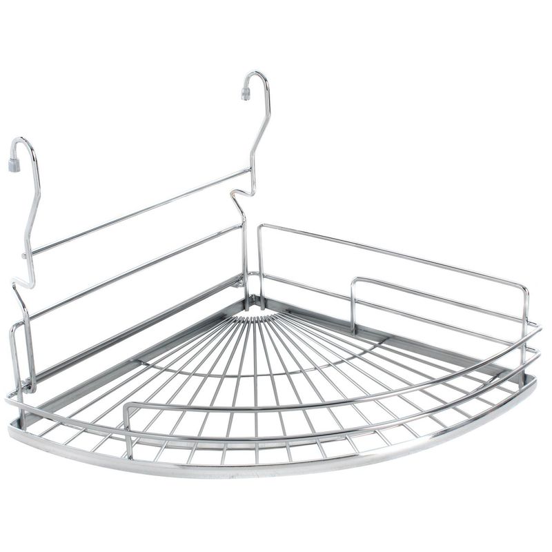 JUST HOME COLLECTION - Canasto esquinero 10x31,5x35,5 cm acero cromado