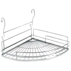 JUST HOME COLLECTION - Canasto esquinero 10x31,5x35,5 cm acero cromado
