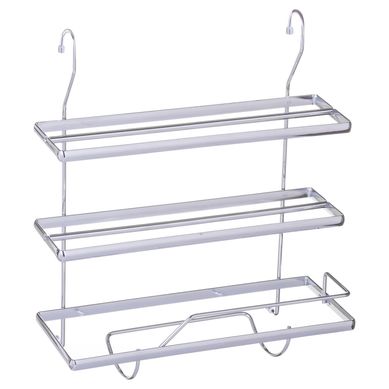 Portarollo triple 16,5x39x34,5 cm acero cromado