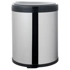 JUST HOME COLLECTION - Basurero 14 Litros Acero Inoxidable Gris