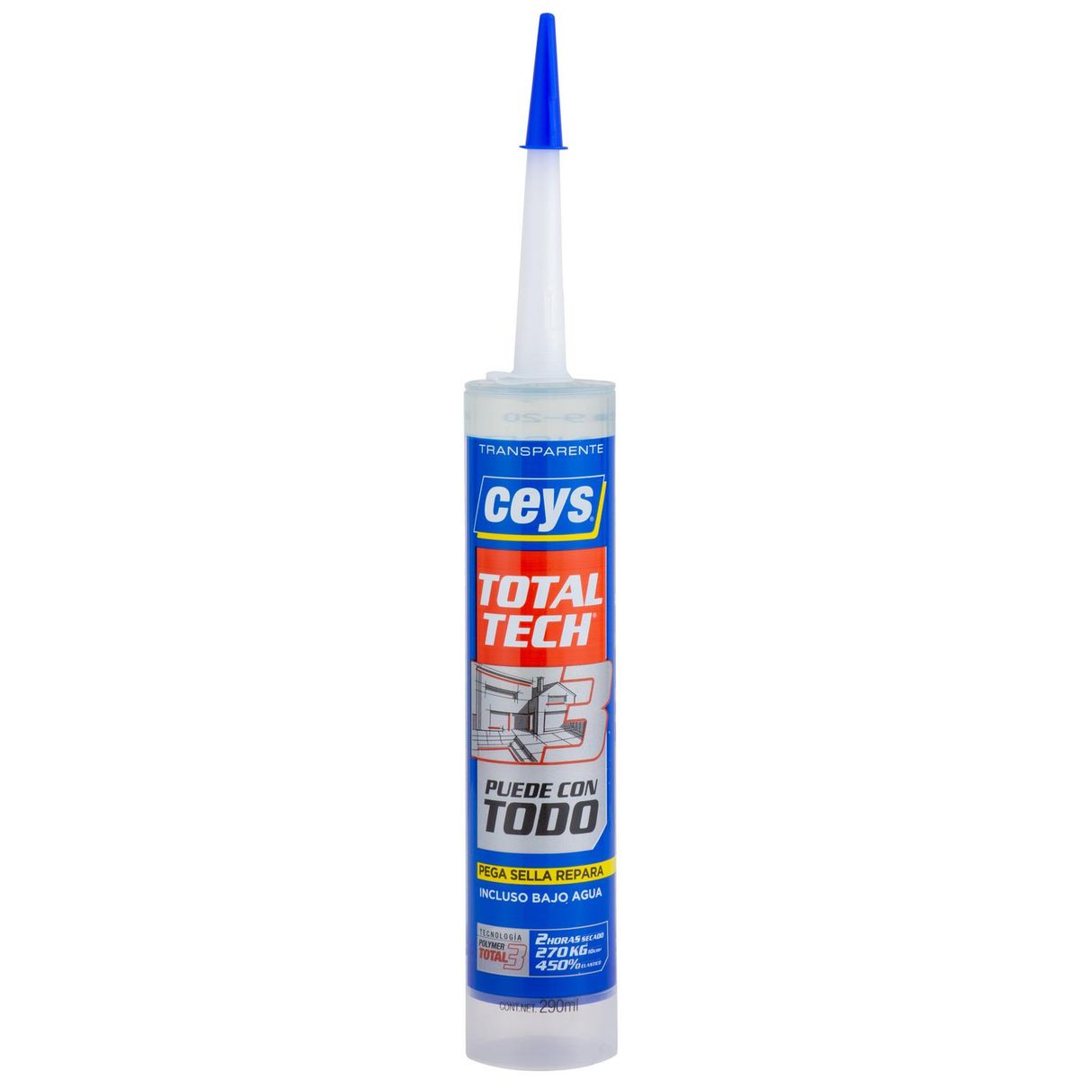 CEYS - Sellador de poliuretano 290 ml transparente