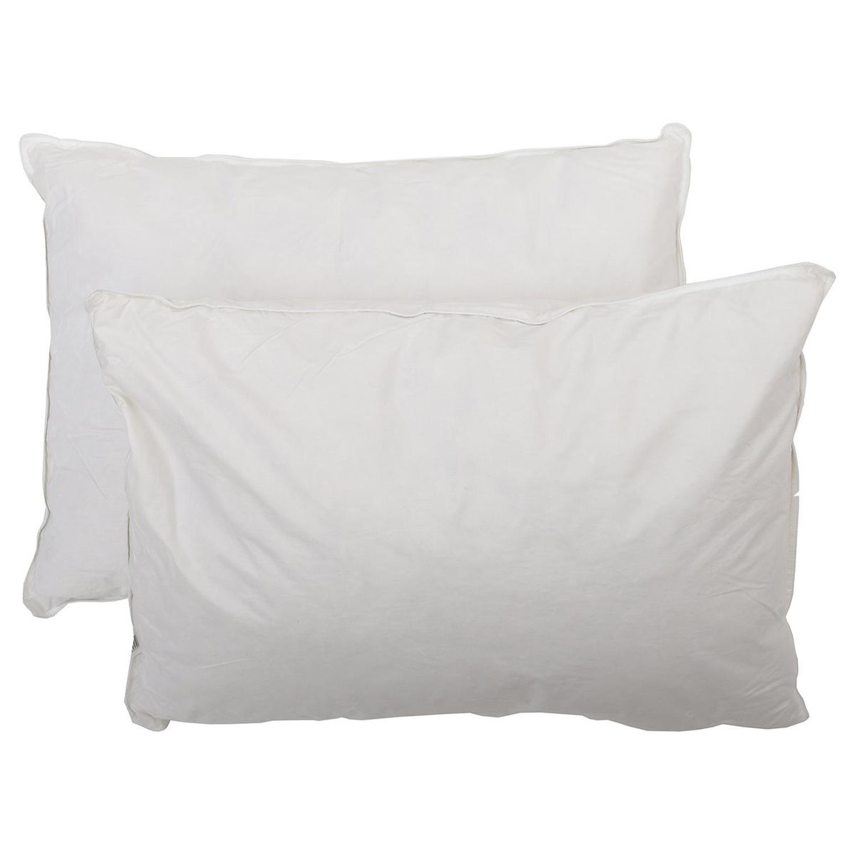 HEBRA - Pack de 2 Almohadas de Plumas para Dormir 50x70 cm