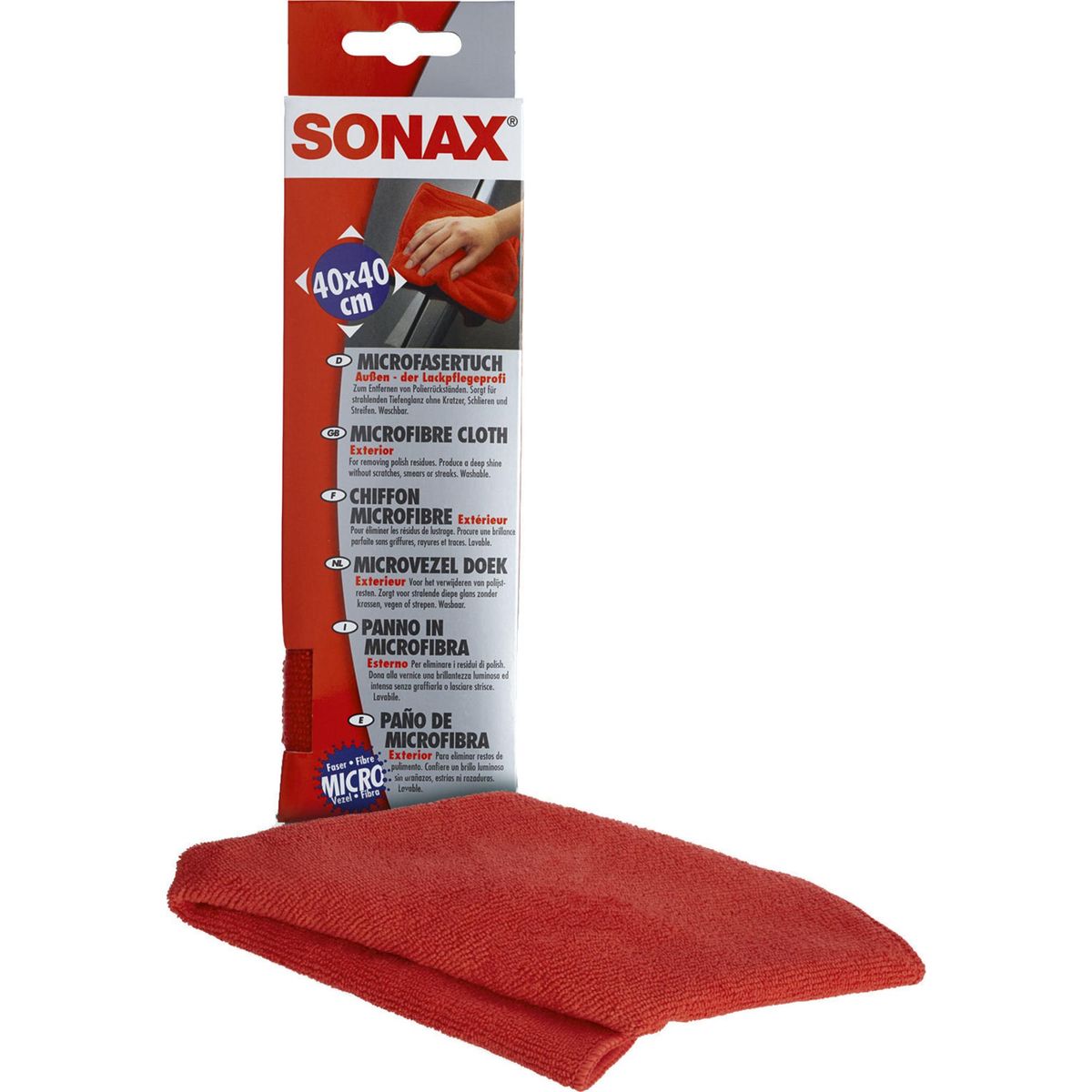 SONAX - Paño Microfibra Sonax Absorbente para Limpieza y Pulido de Autos