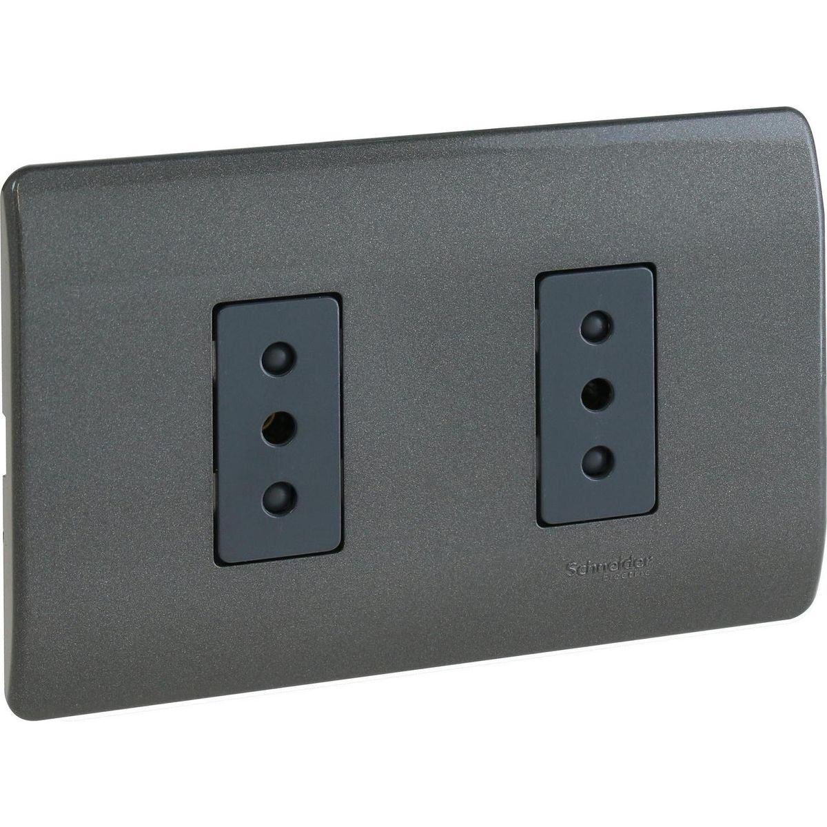 Enchufe 10 A Gris oscuro, marca SCHNEIDER ELECTRIC - Foto 2