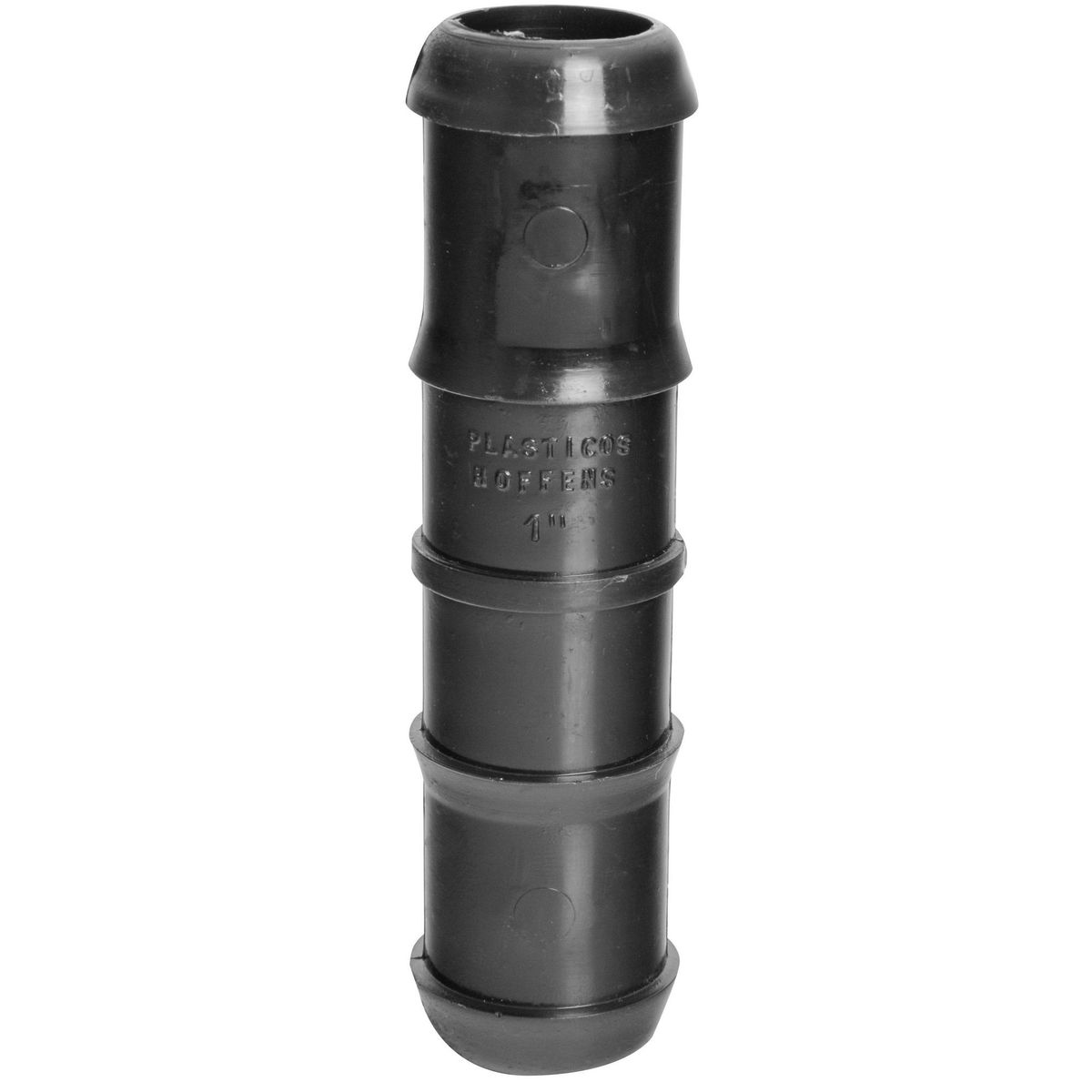 HOFFENS - Union Doble Polietileno 1" Negro 1u