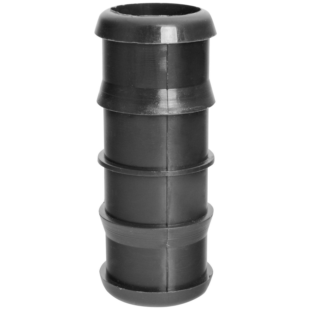 HOFFENS - Union Doble Polietileno 1 1/2" Negro 1u