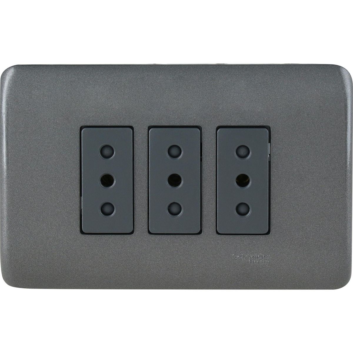 SCHNEIDER ELECTRIC - Enchufe 10 A Gris oscuro
