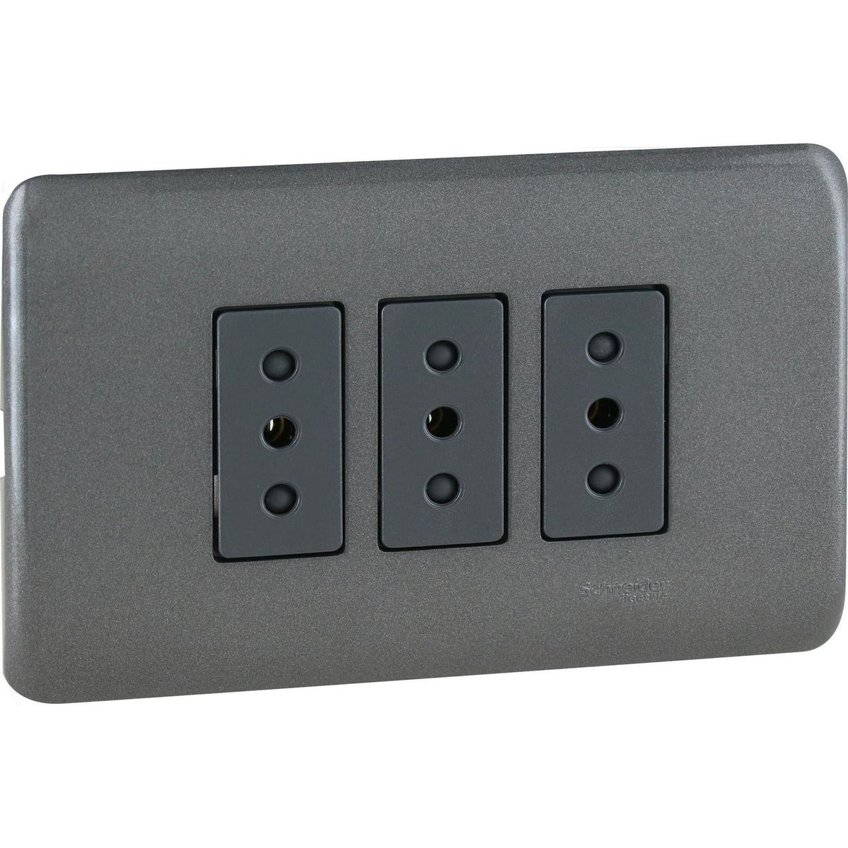 SCHNEIDER ELECTRIC - Enchufe 10 A Gris oscuro