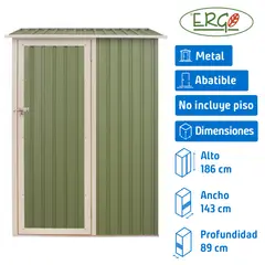 ERGO - Bodega de jardín 143x89x186 cm