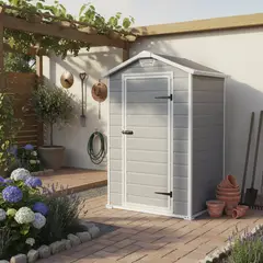 KETER - Bodega de Jardín Premium Manor Gris 196x128x103 cm