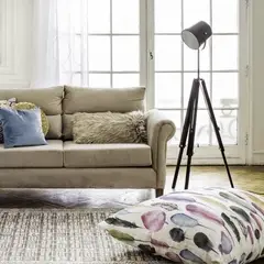 JUST HOME COLLECTION - Lámpara de Pie UF0280A Negro 68x155 cm