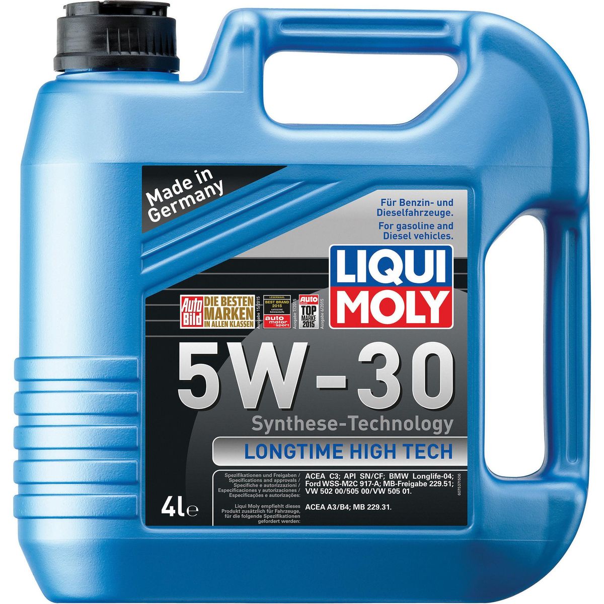 LIQUI MOLY - Aceite Motor Liqui Moly 5w-30 Longtime High Tech 4 Litros