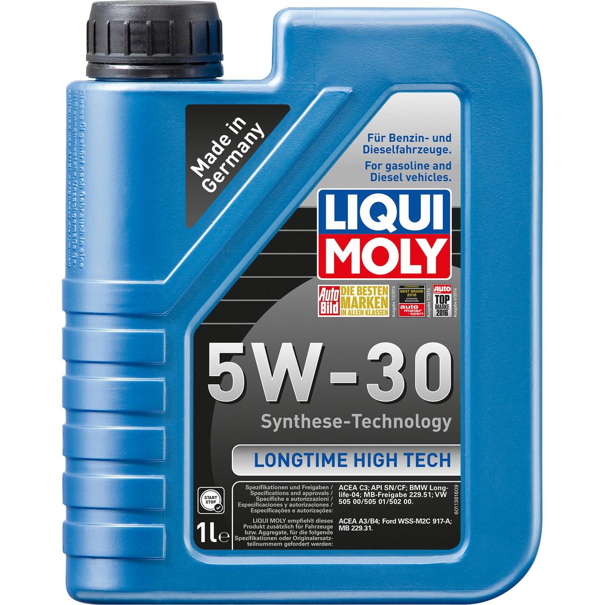 LIQUI MOLY - Aceite Liqui Moly 5w-30 Antifricción para Motor 1 Litro