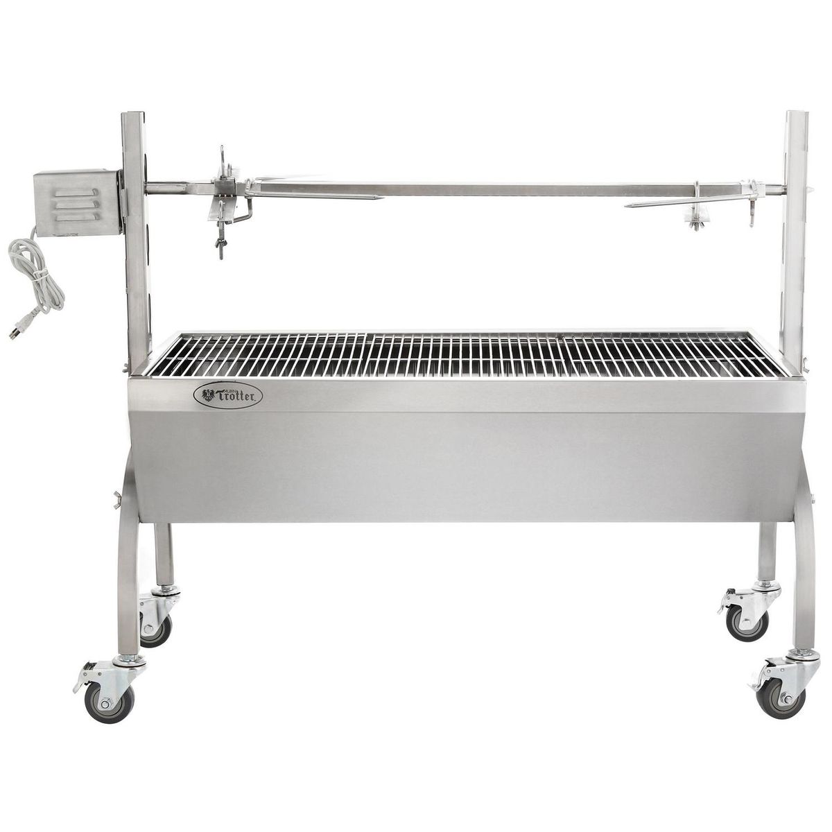 ALBIN TROTTER - Parrilla a Carbón con Ruedas Metal