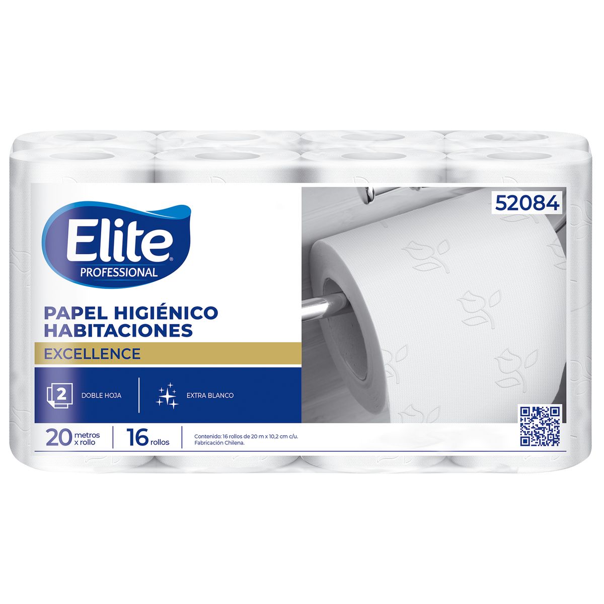 ELITE - Papel Higiénico Doble hoja 16 Rollos x 20 m