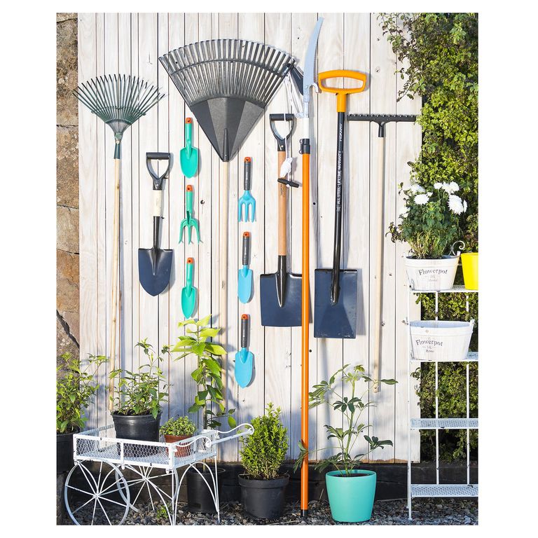 Palita ancha 8 cm de plástico celeste con mango