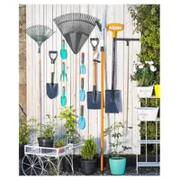 Palita ancha 8 cm de plástico celeste con mango