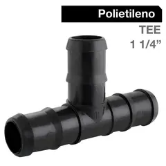 HOFFENS - Tee Polietileno 1 1/4" Negro 1u