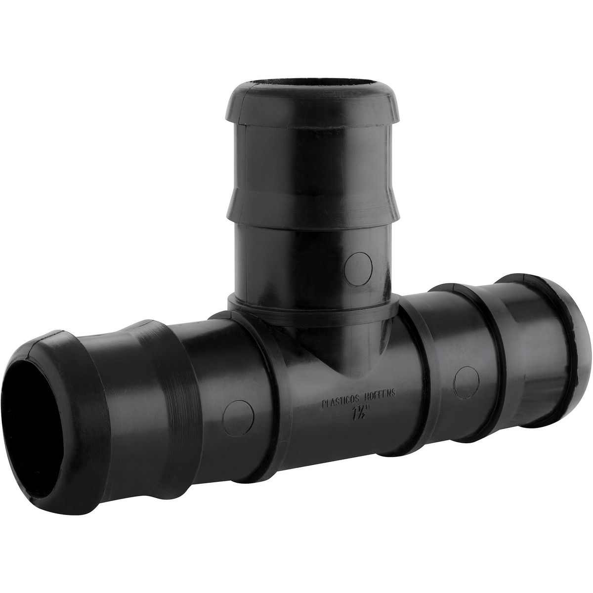 HOFFENS - Tee Polietileno 1 1/2" Negro 1u