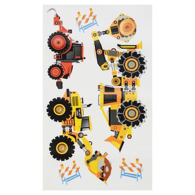 Sticker decorativo mquinas de trabajo 18 unidades
