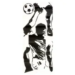 ROOMMATES - Sticker decorativo futbolista 13x48 cm