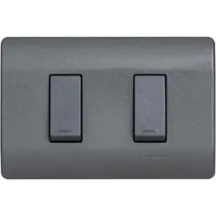 SCHNEIDER ELECTRIC - Interruptor 16 A Genesis Gris oscuro