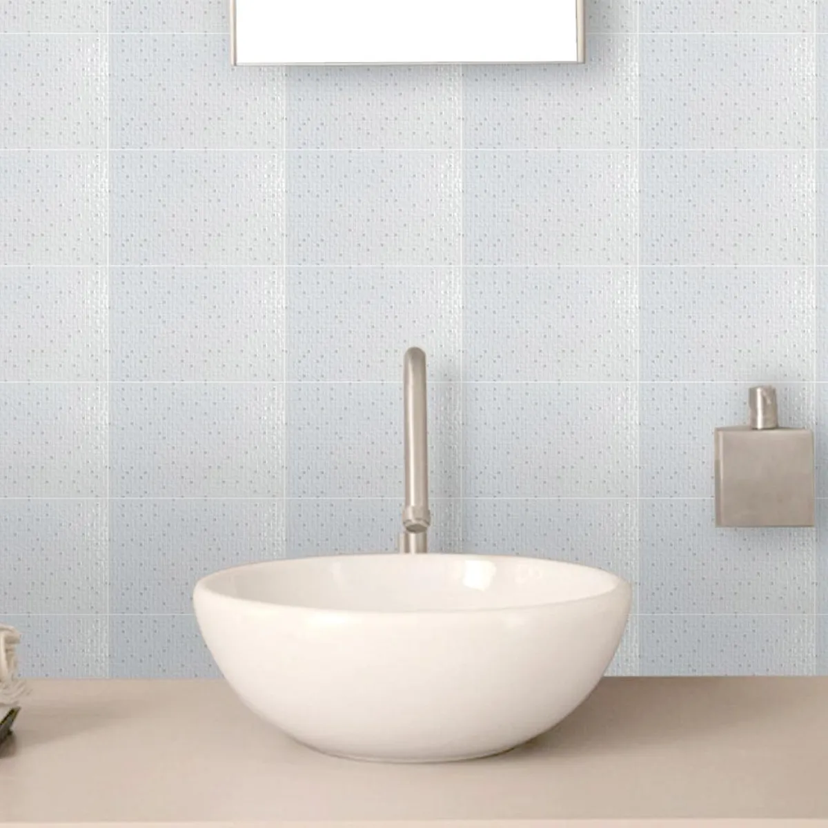 HOLZTEK - Cerámica 25x40 cm Cuadros Blanco 1.5 m2