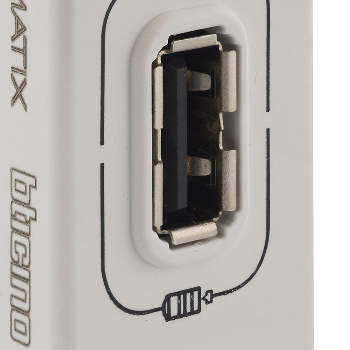 BTICINO - Módulo Cargador USB 1,5A Blanco