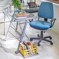 Escritorio en L Esquinero Transparente 120x73x50 cm