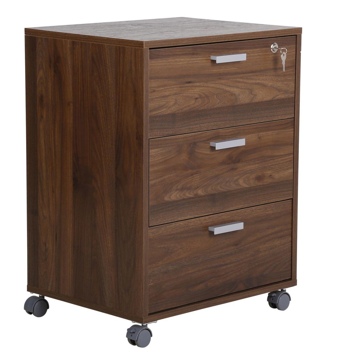 TVILUM - Cajonera 3 Cajón(es) Santiago 50.1x66.6x39.1 cm Walnut