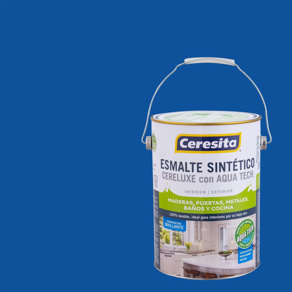 CERESITA - Esmalte Sintético Galón 1 galón(es) Brillante Azul 