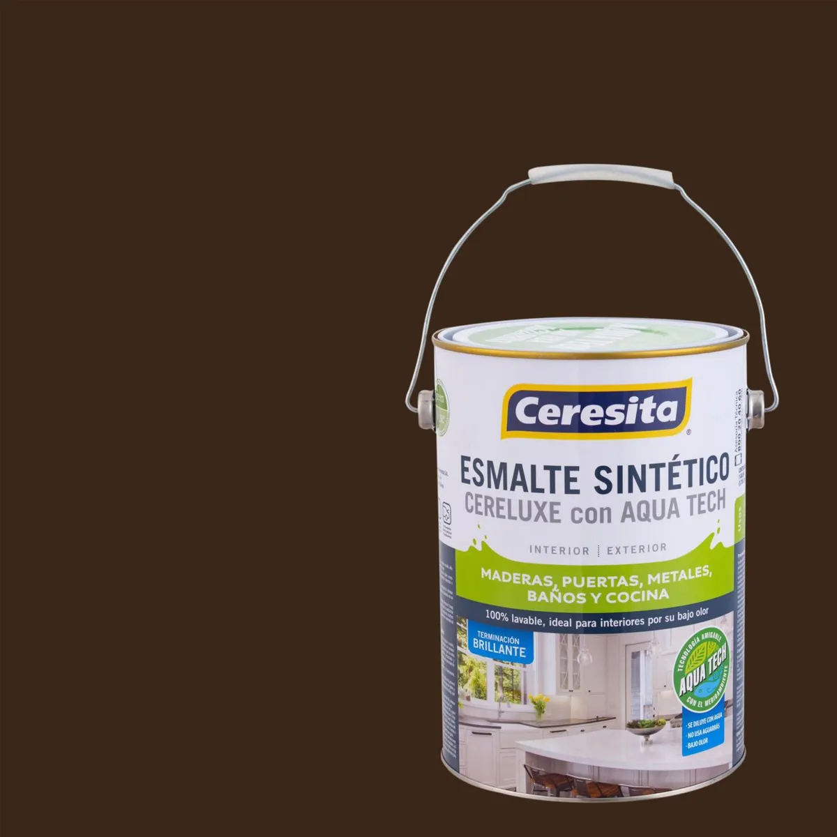 CERESITA - Esmalte Sintético Galón 1 galón(es) Brillante Café 