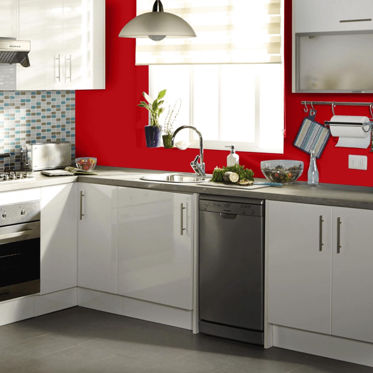 CERESITA - Esmalte Sintético Galón 1 galón(es) Brillante Rojo Bermellón 