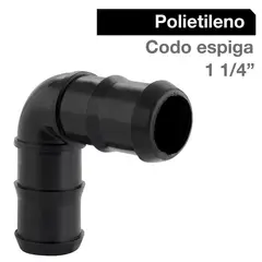 HOFFENS - Codo Polietileno 1 1/4" Negro 1u