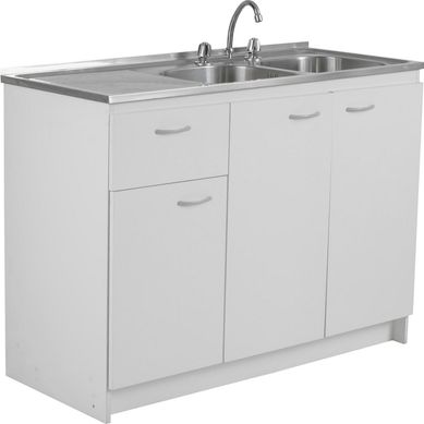 Kit mueble para lavaplatos 120x87x49 cm Blanco