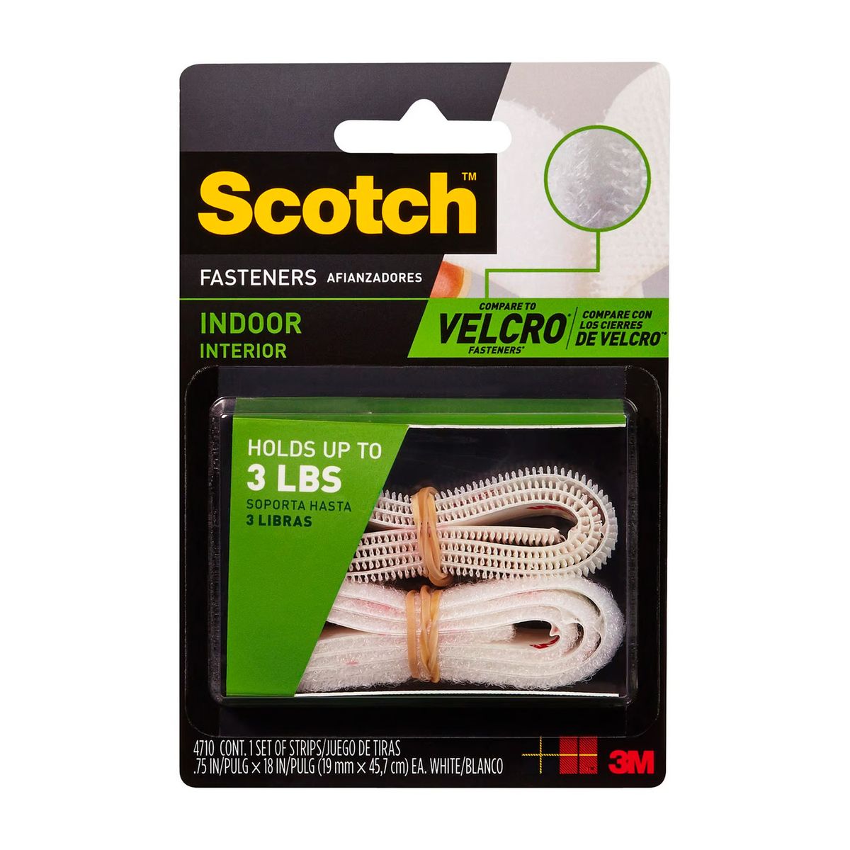 SCOTCH - Sujetador interior 19 mm 45,7 cm blanco