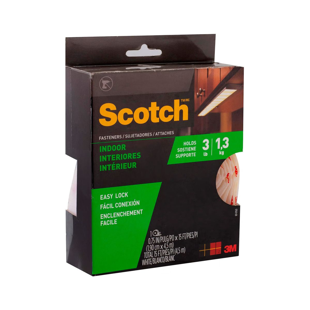 SCOTCH - Sujetador interior 19mm 4,57 m blanco