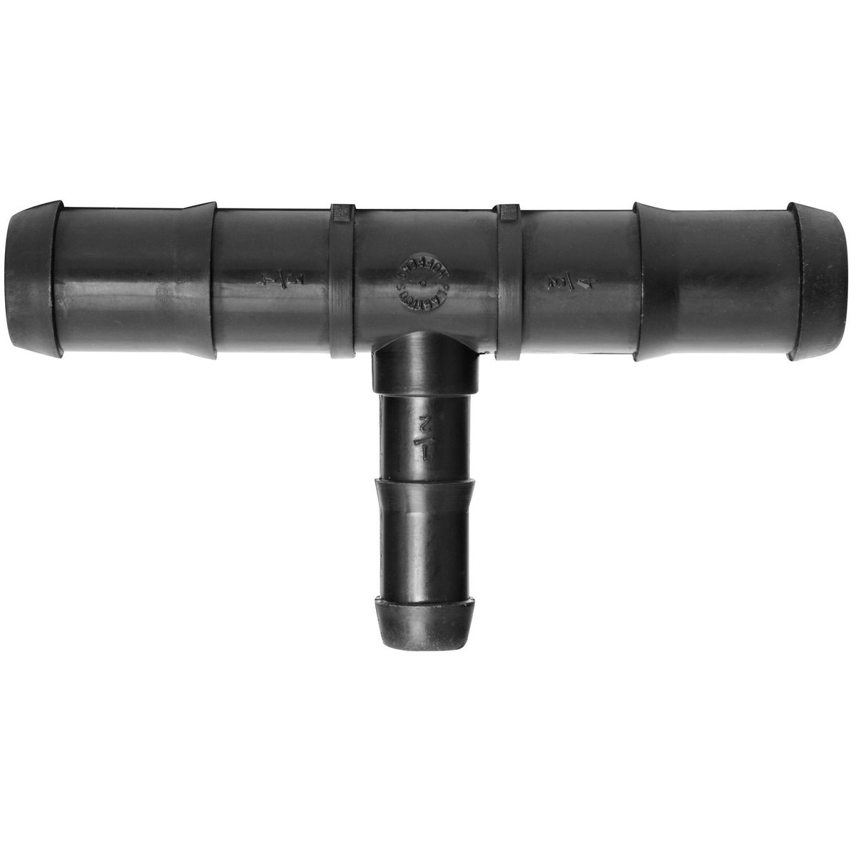 HOFFENS - Tee Reducción Polietileno 3/4" x 1/2" Negro 1u