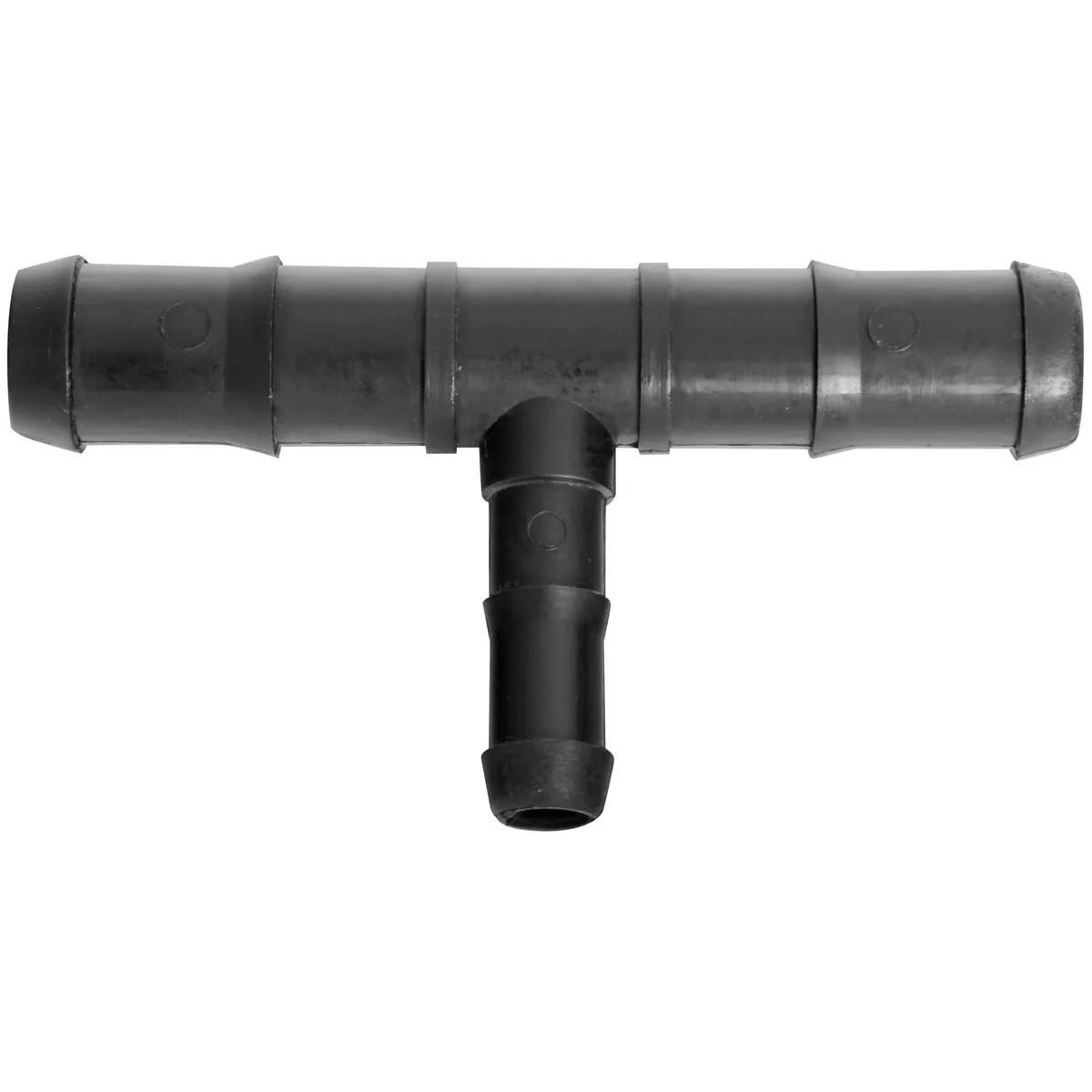 HOFFENS - Tee Reducción Polietileno 1" x 1/2" Negro 1u