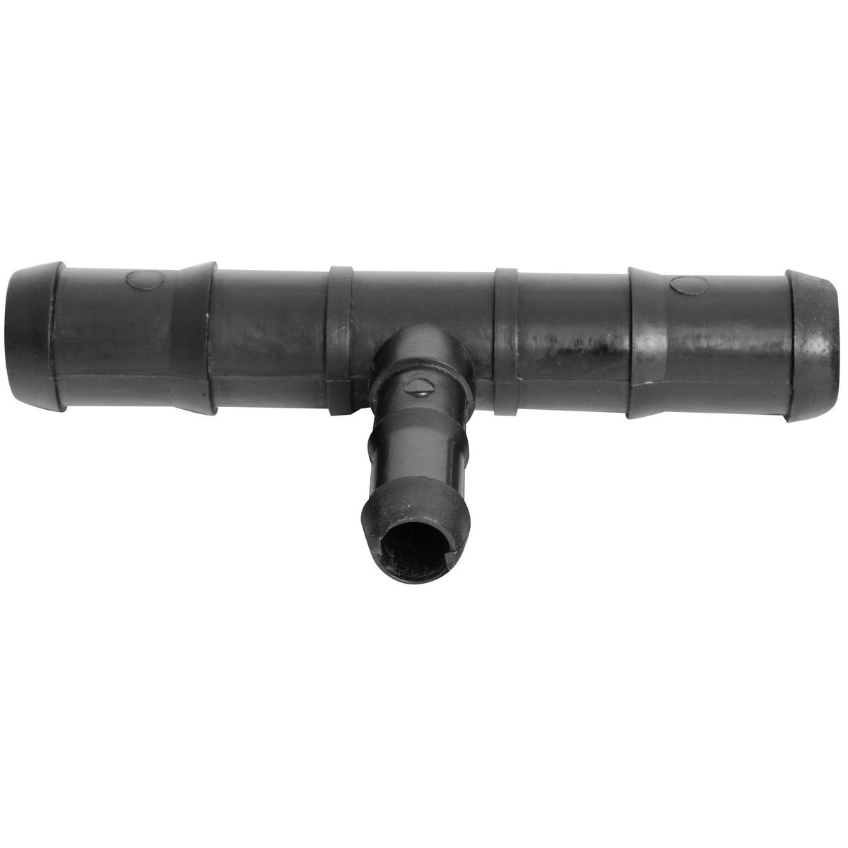 HOFFENS - Tee Reducción Polietileno 1" x 1/2" Negro 1u