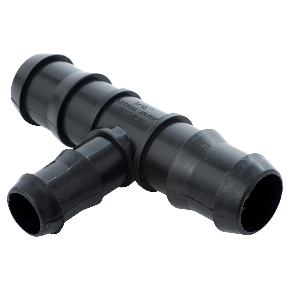 HOFFENS - Tee Reducción Polietileno 1" x 3/4" Negro 1u